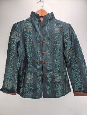 Miniye Tang Chinese Brocade Jacket Women's Size XL